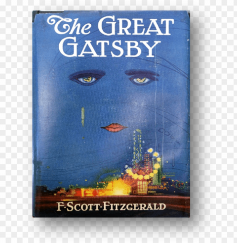 great gatsby book cover PNG Isolated Subject on Transparent Background
