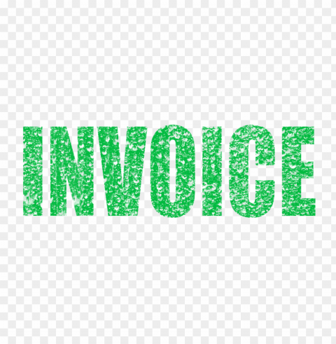 green business invoice word stamp effect PNG images with transparent overlay