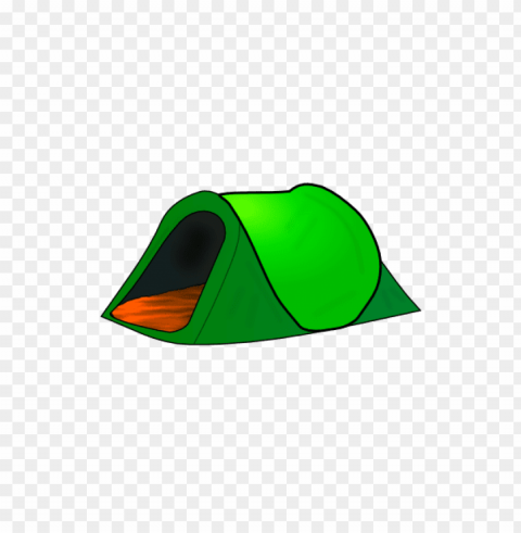 green camping tent PNG Image with Isolated Graphic