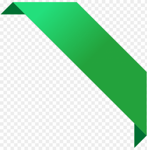 Green Corner Banner Transparent PNG Images Bulk Package