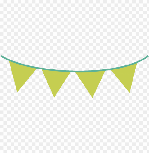 green flags banner PNG transparent graphics for download