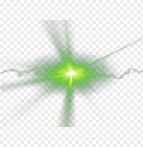green lens flare PNG Image with Isolated Graphic Element
