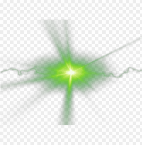 Green Lens Flare PNG Image With Isolated Graphic Element