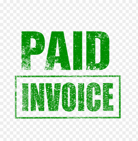 green paid invoice rubber stamp icon text PNG images without subscription