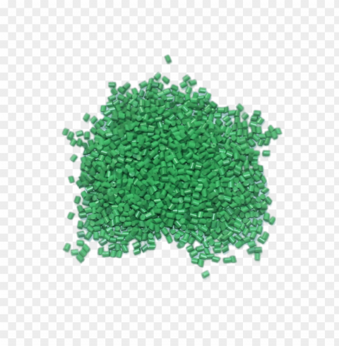 green plastic pellets Transparent background PNG artworks