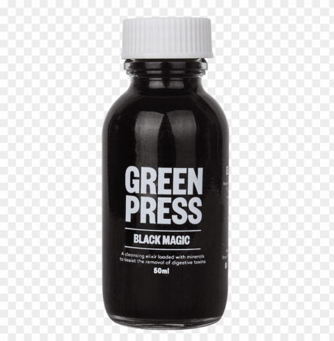 green press black magic activated charcoal PNG isolated