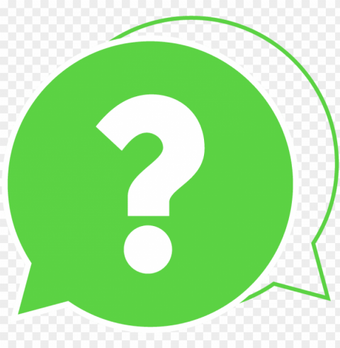 green question mark and speech bubble icon - questions icon Free PNG download