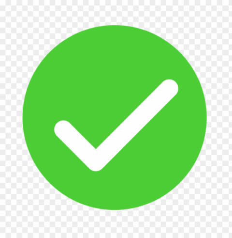 green round check tick mark icon free PNG Isolated Illustration with Clarity