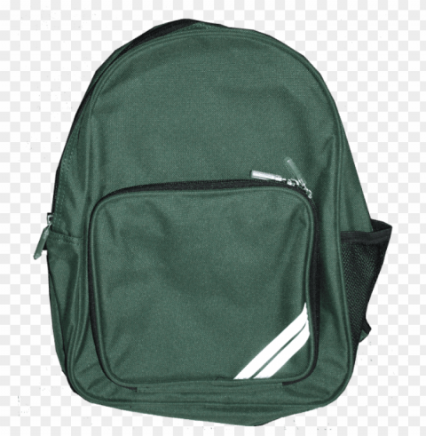 green school bag PNG images with transparent overlay