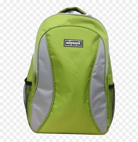 green school bag PNG Isolated Subject on Transparent Background