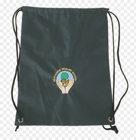 green school bag PNG pics with alpha channel