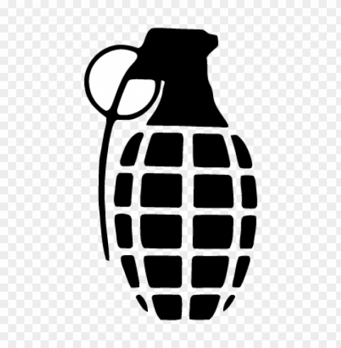 grenade gloves logo vector free download PNG Isolated Design Element with Clarity