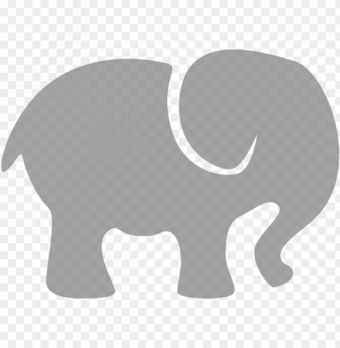 grey baby elephant Transparent PNG Image Isolation