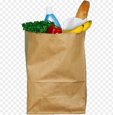 grocery bag PNG with alpha channel for download