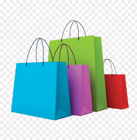 grocery bag PNG with Clear Isolation on Transparent Background