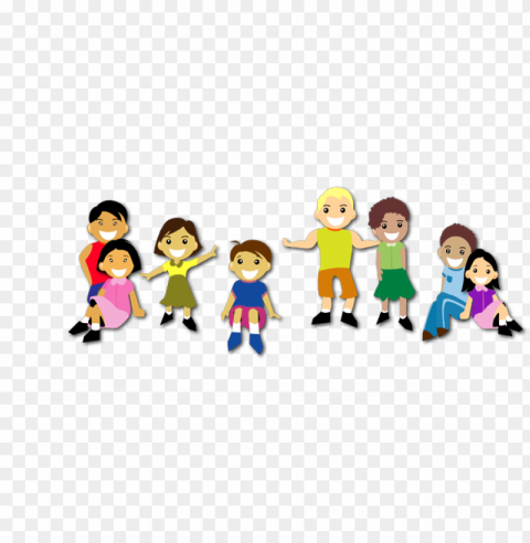group of kids PNG with cutout background PNG transparent with Clear Background ID 036a0113