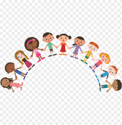 group of kids Isolated PNG Element with Clear Transparency PNG transparent with Clear Background ID 0dea9073