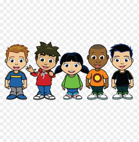 group of kids Isolated PNG Image with Transparent Background