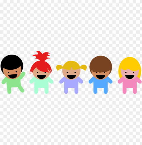 group of kids Isolated PNG Item in HighResolution