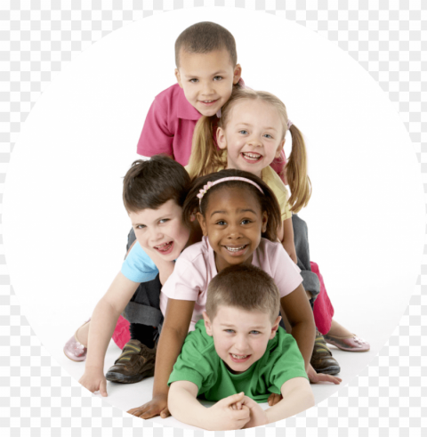 group of kids Isolated Subject in Clear Transparent PNG