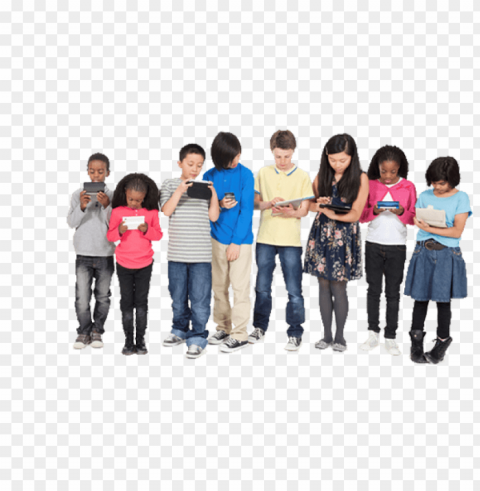 group of kids Isolated Subject in HighResolution PNG