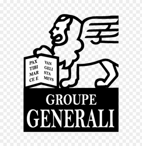 groupe generali black vector logo PNG with Transparency and Isolation