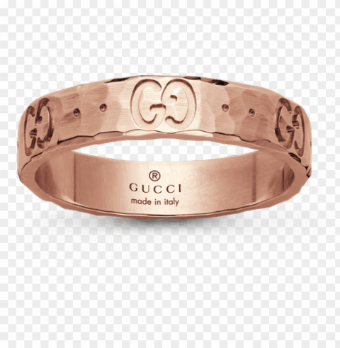 gucci icon ring - gucci icon hammered 18ct rose gold ring gold Transparent PNG picture
