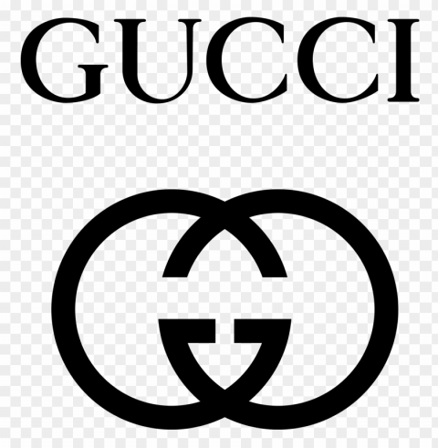 gucci logo file Transparent Background Isolated PNG Design Element
