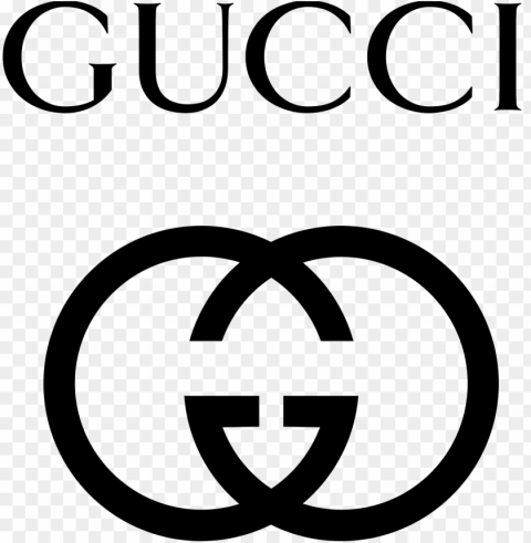 gucci logo Transparent Background Isolation in PNG Format