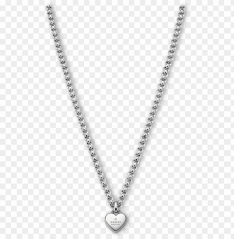 Gucci Reversible Heart Necklace Blind For Love Isolated Character In Transparent Background PNG