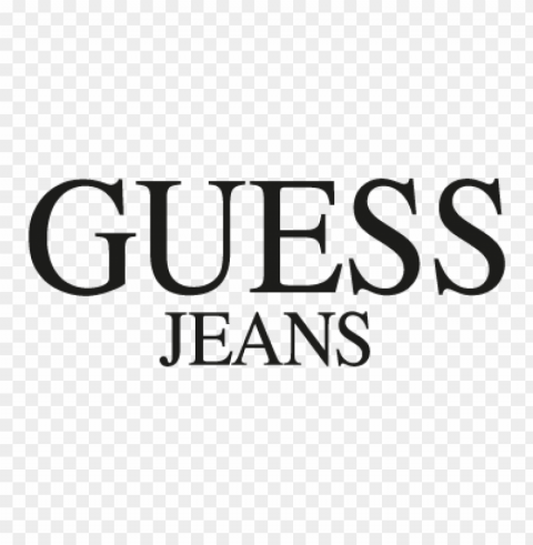 guess jeans logo vector free download PNG Isolated Illustration with Clarity