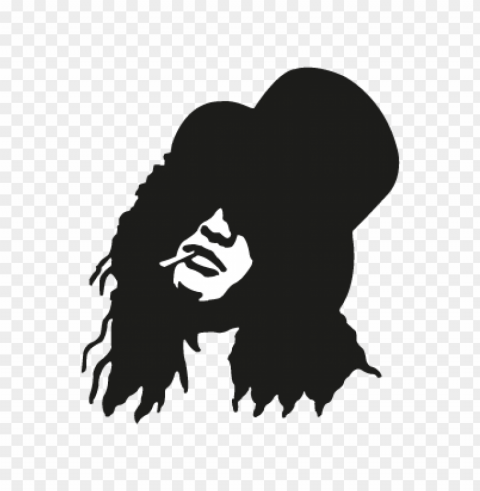 guns n roses slash vector free PNG Isolated Subject on Transparent Background