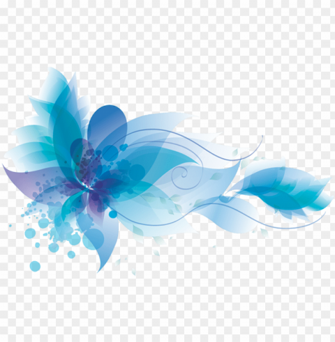 h0ly - watercolor flowers blue PNG transparent images for social media