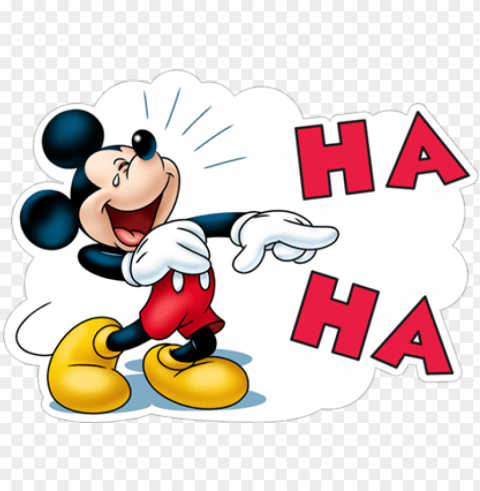 ha ha haha laugh lol mickey mouse - mickey mouse viber stickers PNG images with transparent overlay