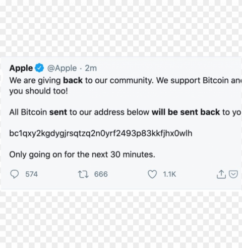 Apple account hacked on Twitter Clear PNG graphics