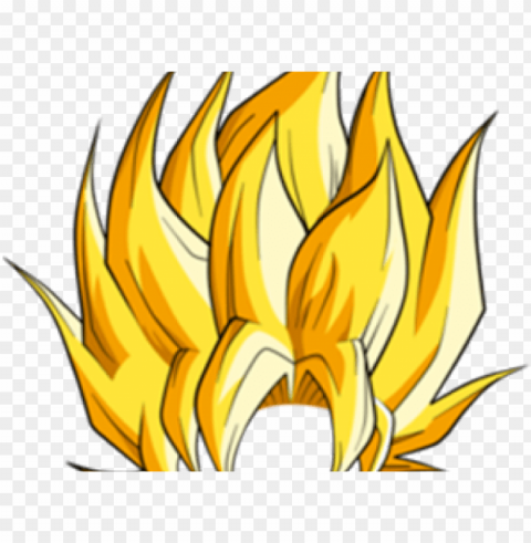 hair clipart super saiyan - son goku hair PNG no watermark