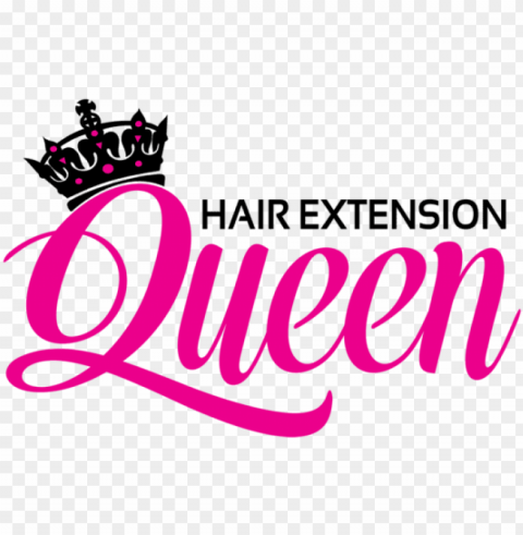 hair extension queen - queen hair extensions logo Clear Background Isolated PNG Icon