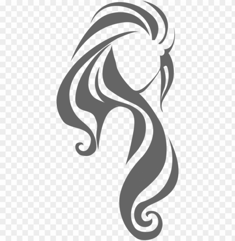 hairstyle long salon transprent free download - hair clipart Clean Background PNG Isolated Art