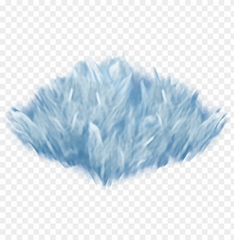 hairtuft path - frost Isolated PNG Element with Clear Transparency