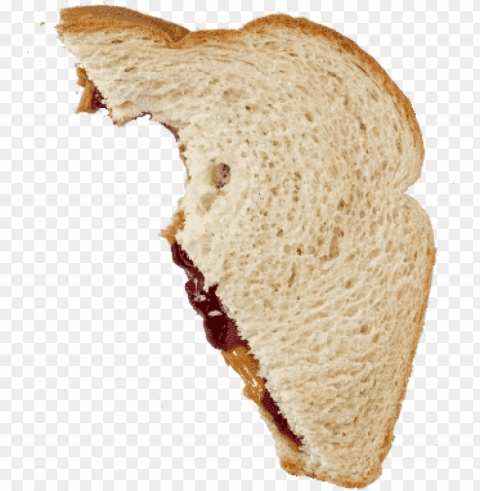 half of a peanut butter and jelly sandwich - half eaten peanut butter and jelly sandwich Free PNG images with alpha channel
