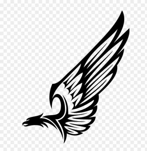 half wings hd - eagle wings vector Isolated PNG Item in HighResolution