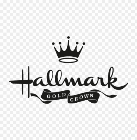hallmark gold crown vector logo free Isolated Subject on HighResolution Transparent PNG