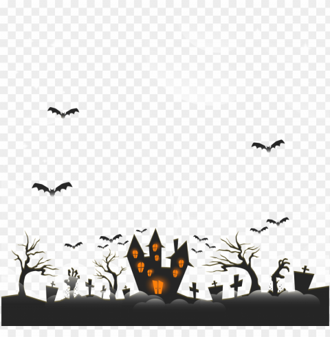 Halloween Banner Party Decoration Isolated Subject On HighQuality Transparent PNG