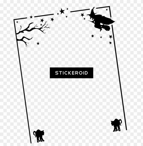 Halloween Border ClearCut Background PNG Isolated Element