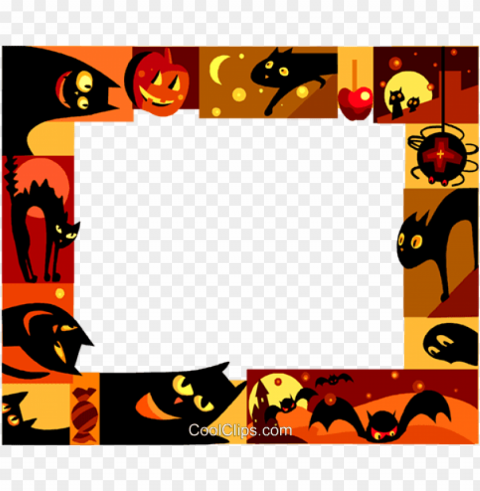 halloween frame royalty free vector clip art illustration - alt attribute PNG graphics with alpha transparency broad collection