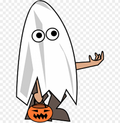 halloween ghost costume Clean Background Isolated PNG Graphic