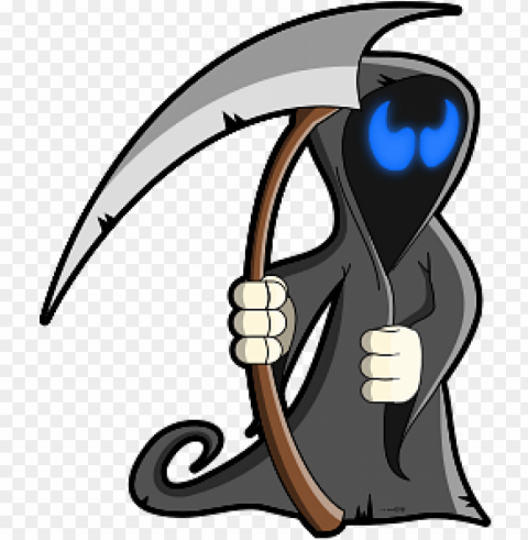halloween grim reaper Clean Background Isolated PNG Illustration