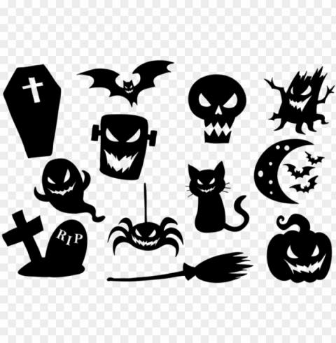 halloween icons vector - icon PNG images with clear alpha layer