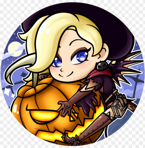 halloween mercy icon by neonstryker on deviantart vector - witch mercy ico PNG Image with Isolated Element PNG transparent with Clear Background ID 293b2e1a