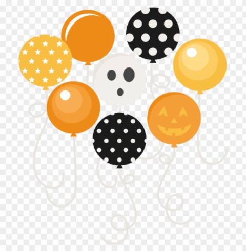 halloween party balloons svg scrapbook files svg cutting - halloween balloons with transparent PNG images with no background needed